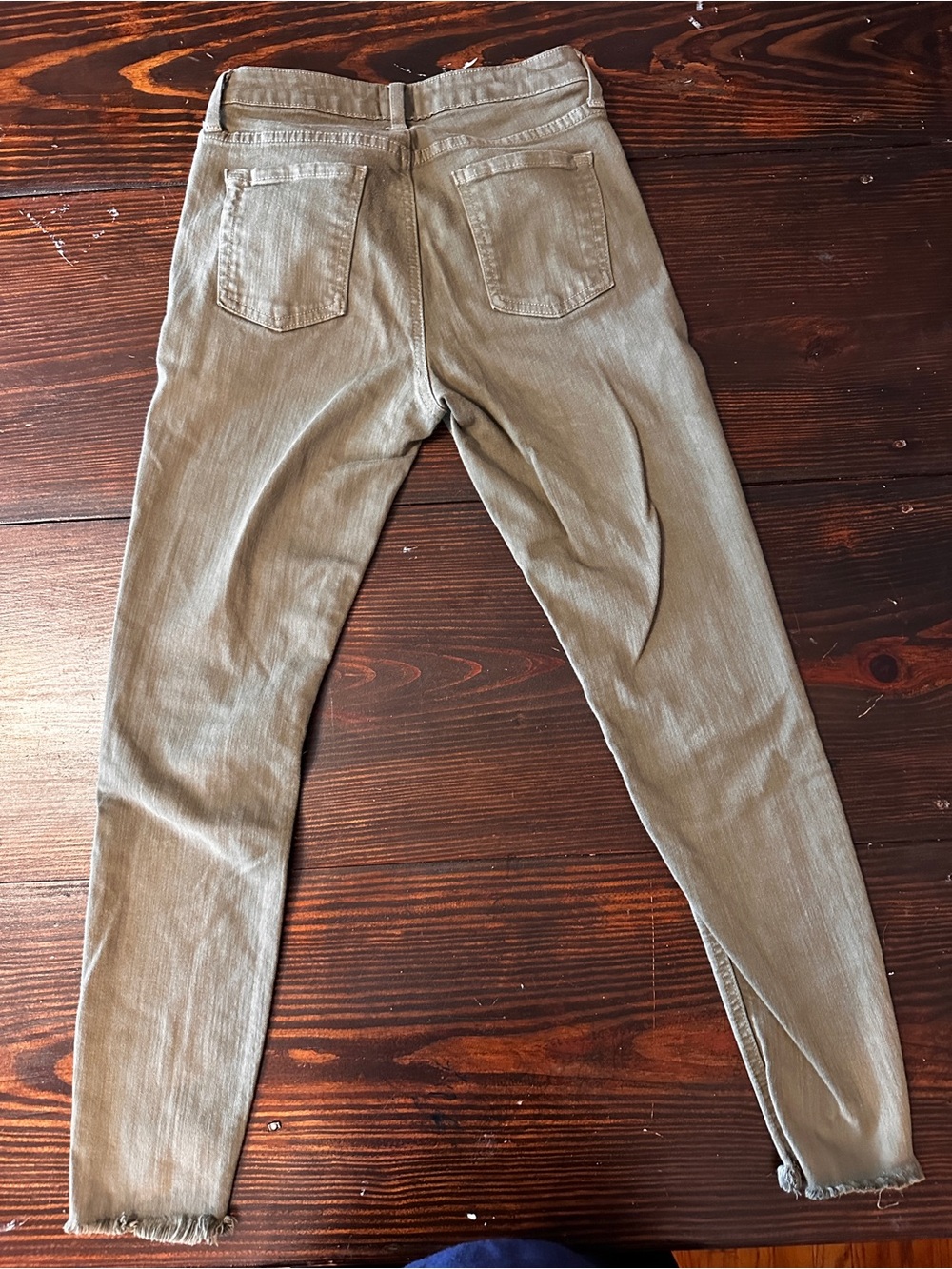Just Black Womens Skinny Jeans in Olive green